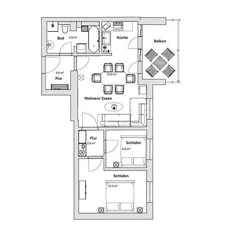 Apartman Pineapple - Zwinger Xi - 64qm